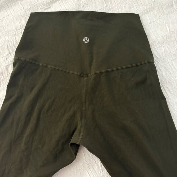 Lululemon Align High-Rise Pants 25" Dark Olive Size 4 Nulu Fabric Yoga Leggings - Picture 5 of 9